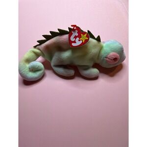 Ty Beanie Baby Iggy the Iguana Tie Dye Plush 1997 Vintage Collectible with Tags